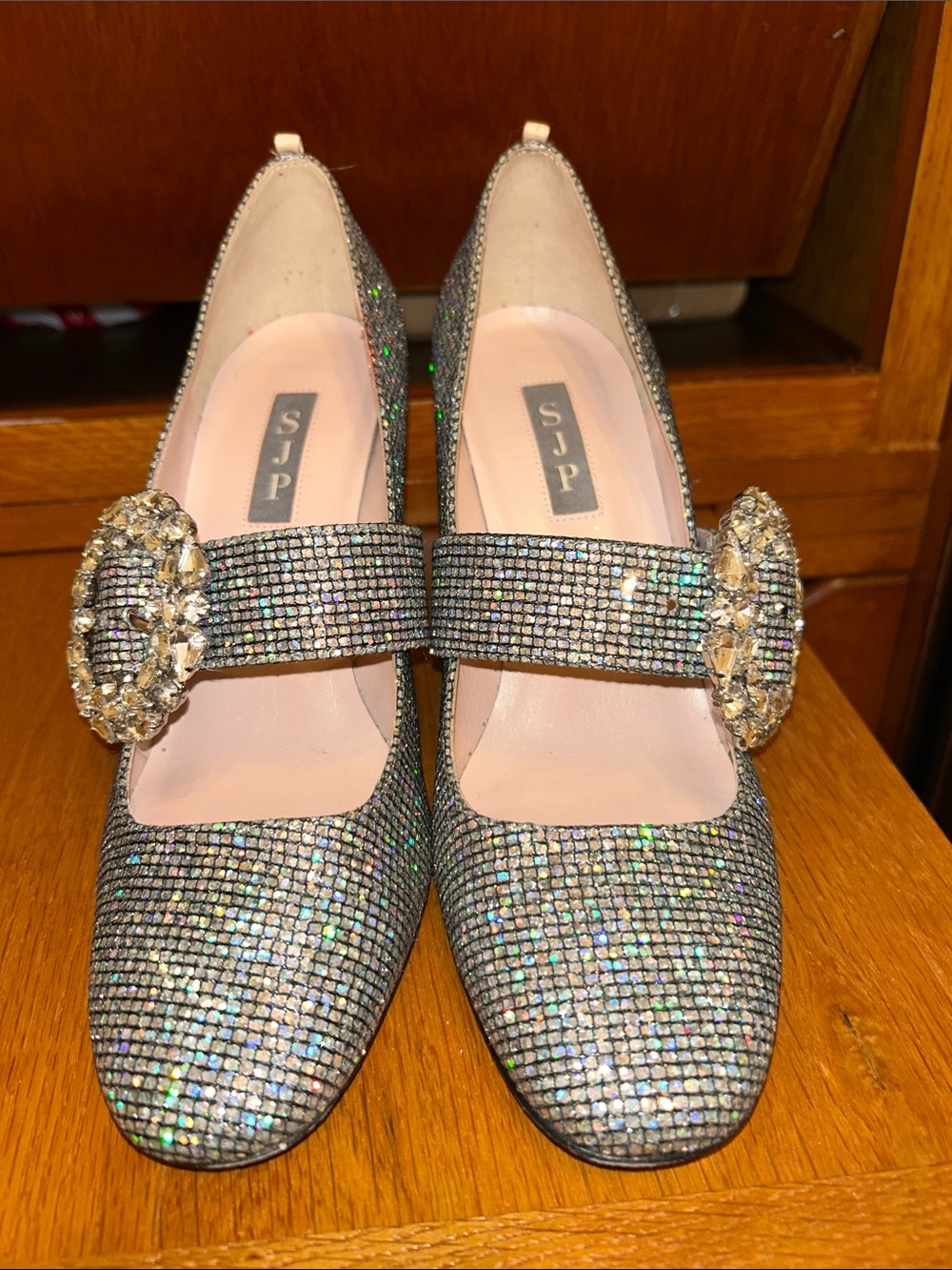 SJP by Sarah Jessica Parker Iridescent Crystal Mary Jane Pumps